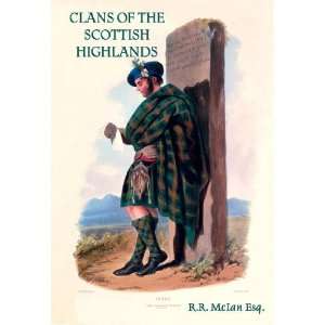  Clans of the Scottish Highlands 12x18 Giclee on canvas 
