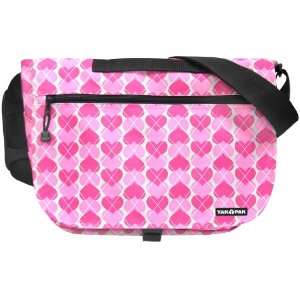   Basic Shoulder Bag   Pink Heart Argyle   614 686: Sports & Outdoors