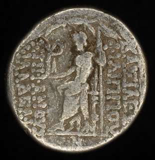 An Ancient Greek Silver Tetradrachm coin of Philip Philadelphos 93 83 