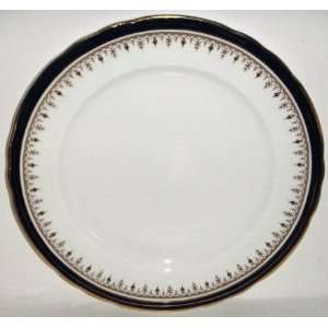  Aynsley Leighton Cobalt Scalloped Luncheon Plate 