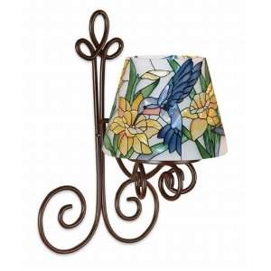  Daffodil Hummingbird   Wall Sconce by Joan Baker