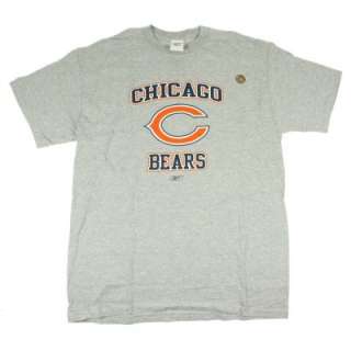 Official NFL Chicago Bears Heather Grey Preshrunk T Shirt Football Men 