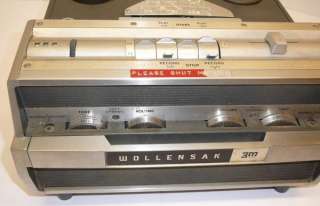 Wollensak 1580 Stereo Reel To Tape Recorder Tube Amp Player w/ Manual 