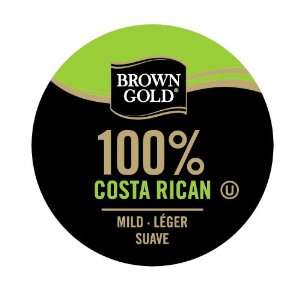 Brown Gold 100% Cost Rican Coffee Capsules, 48 Count  