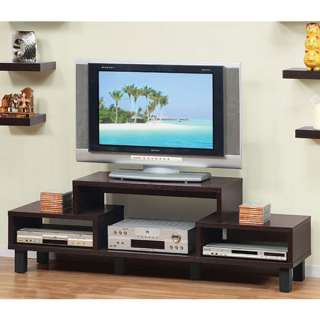 60 Inch Cappuccino Finish Entertainment TV Stand  