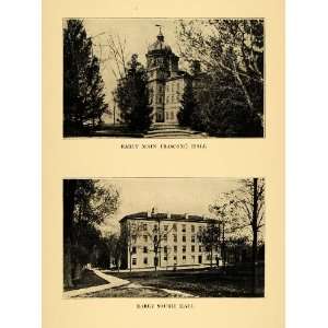  1936 Print WI Madison University Bascom & South Hall 