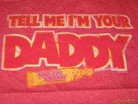   Graphic Tee Tshirt Red Tell Me Im Your Daddy Sugar Daddy Shirt NEW