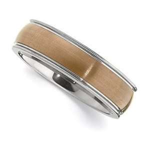   Size 11.5   Chocolate Immersion Plated Tungsten Ring: Jewelry