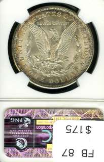 1921 D NGC MS 64 MORGAN SILVER DOLLAR S$1 FB87  