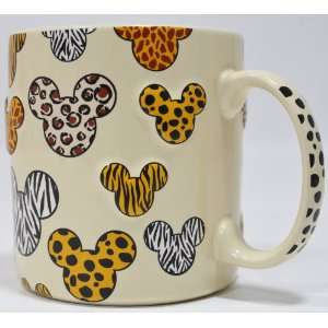  Disney Safari Animal Print Embossed/3 D Coffee/Hot Cocoa 