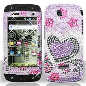  Samsung T839 Sidekick 4G Full Diamond Purple Love Case 