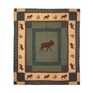   Magic Moose Trail Quilt, Twin, 65 Inch by 85 Inch: Home & Kitchen