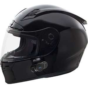 Neal Racing Fastrack II BT Mens Full Face Motorcycle Helmet   Black 