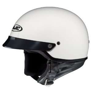  HJC CS 2N White Half Helmet Medium: Automotive