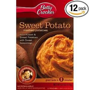 Betty Crocker Mashed Potatoes   Sweet Potato, 6.3 Ounce Boxes (Pack of 