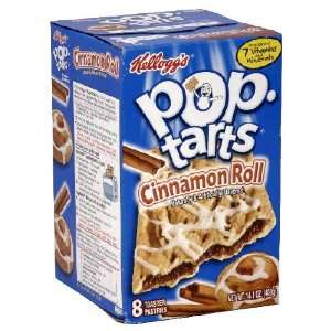 Kelloggs Pop Tarts Cinnamon Roll, 8 Count Box (Pack of 6):  