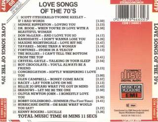 CD ~ LOVE SONGS OF THE 70S   Various Artists ~ IMPORT  