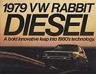 1979 volkswagen rabbit diesel sales brochure book  
