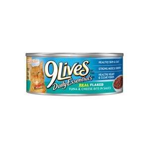 com 9 Lives Tuna Select Tuna and Cheese Bits In Sauce Canned Cat Food 