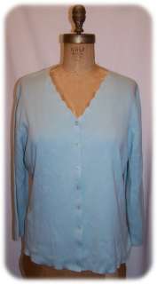 NORTHSTYLE~NEW~LIGHT AQUA CARDIGAN SWEATER~1X  