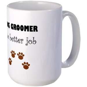 Dog Groomer Job Pets Large Mug by CafePress:  Kitchen 