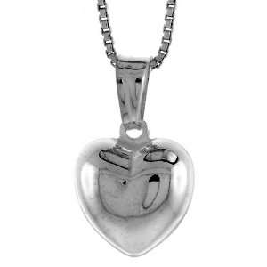  925 Sterling Silver Small Heart Pendant (NO Chain Included 