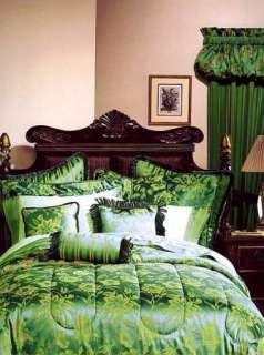 New EMERALD GREEN Bedding Comforter Set 600TC Sheets  