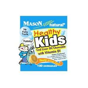 com Mason Natural Healthy Kids Cod Liver Oil Chewables with Vitamin D 
