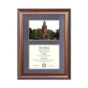  Michigan State University Alumni Chapel Suede Mat Diploma 