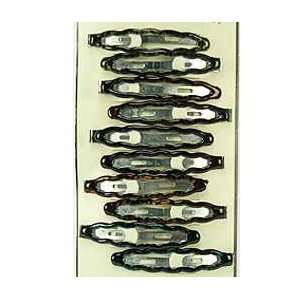   10 Pcs 6.5cm wide Snap Barrettes with Epoxy, Hair Accessories: Beauty
