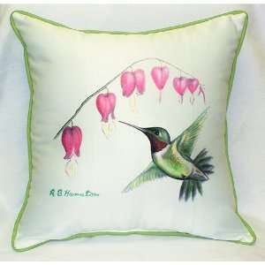  Hummingbird Bleeding Heart Indoor Outdoor Pillow