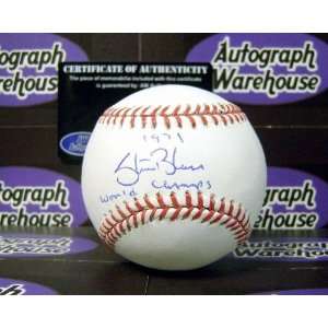   /Hand Signed Baseball inscribed 1971 World Champs: Sports & Outdoors