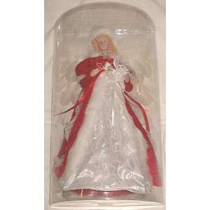  Red/White Angel with Dove Christmas Tree Topper: Home 