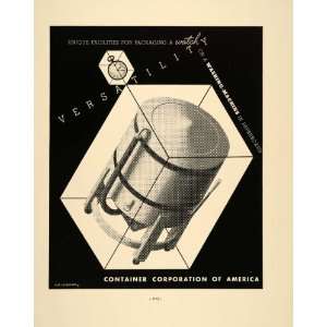  1938 Ad A. M. Cassandre Container Corp. Washing Machine 