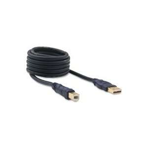  Premium USB 2.0 AB Cables, Gold Series,16, Black Qty6 Electronics