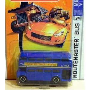   Blue Machbox Toys No. 5 Double Decker Routemaster Bus: Toys & Games