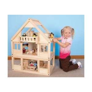  Wooden Dollhouse & Accessories: Toys & Games