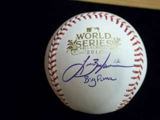 Lance Berkman Signed 2011 World Series Baseball St. Louis Cardinals W 