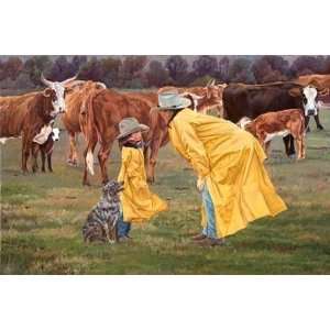  June Dudley   Game Plan Signed Open Edition Canvas Giclee 