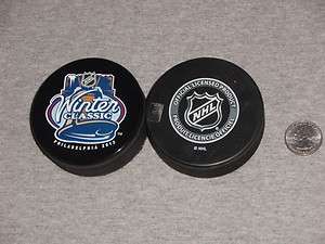 2012 Winter Classic Hockey Puck Basic Logo Philadelphia Citizens Bank 