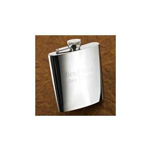  Polished Stainless Steel Flask (Engraved) Kitchen 