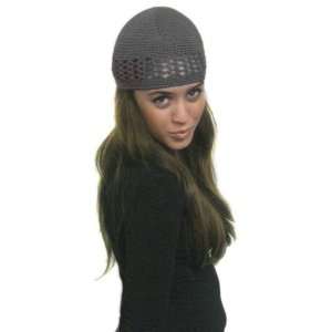  Grey Womens Kufi Crochet Knit Hat: Home & Kitchen