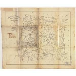  1825 map: Abbeville County South Carolina: Home & Kitchen