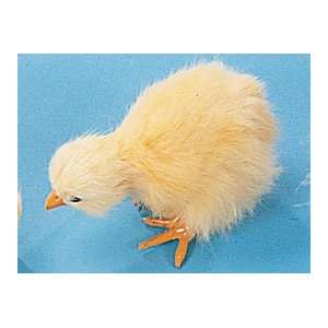  4.5 Baby Chick Chicken Furry Animal Figurine: Toys 