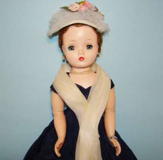 1957 Madame Alexander Cissy Doll in 2146 Evening Dress All Original 