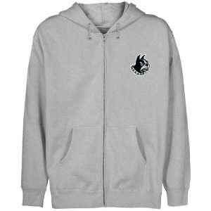  Wofford Terriers Youth Ash Logo Applique Full Zip Hoody 