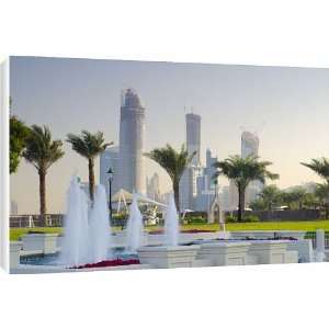  City skyline from the Corniche, Abu Dhabi, United Arab 