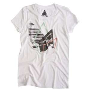  Volcom Stone Monday Ladies T Shirt Ladies Small White 