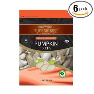 Kleins Naturals Dry Roasted Salted Pumpkin Seeds, 5 Ounce (Pack of 6)