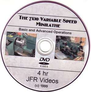 10 VARIABLE SPEED MINI LATHE DVD ( CONQUEST ETC)  
